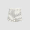 Striped Linen Blend Shorts