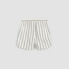 Striped Linen Blend Shorts