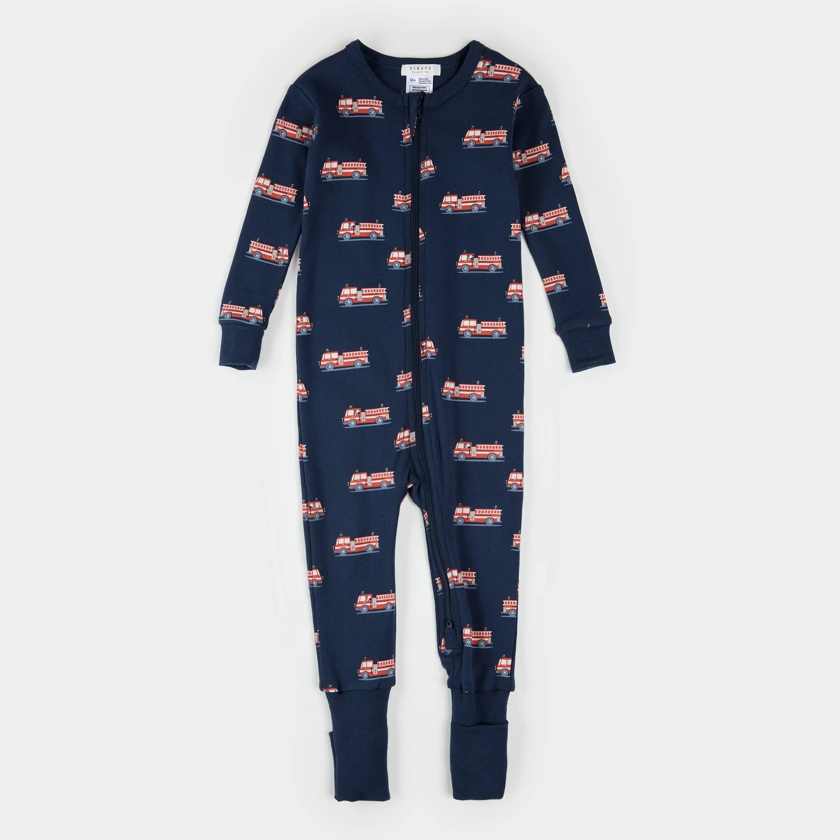 Fire Truck Print Convertible Sleeper