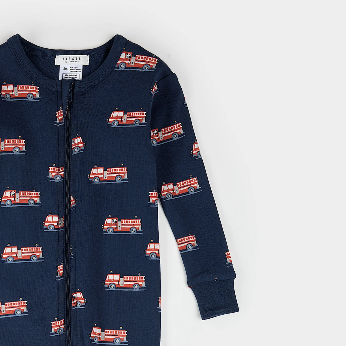 Fire Truck Print Convertible Sleeper