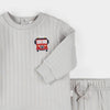 Fire Truck Print Quilted Jersey Set