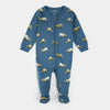 Construction Truck Print on Cobalt Blue Sleeper