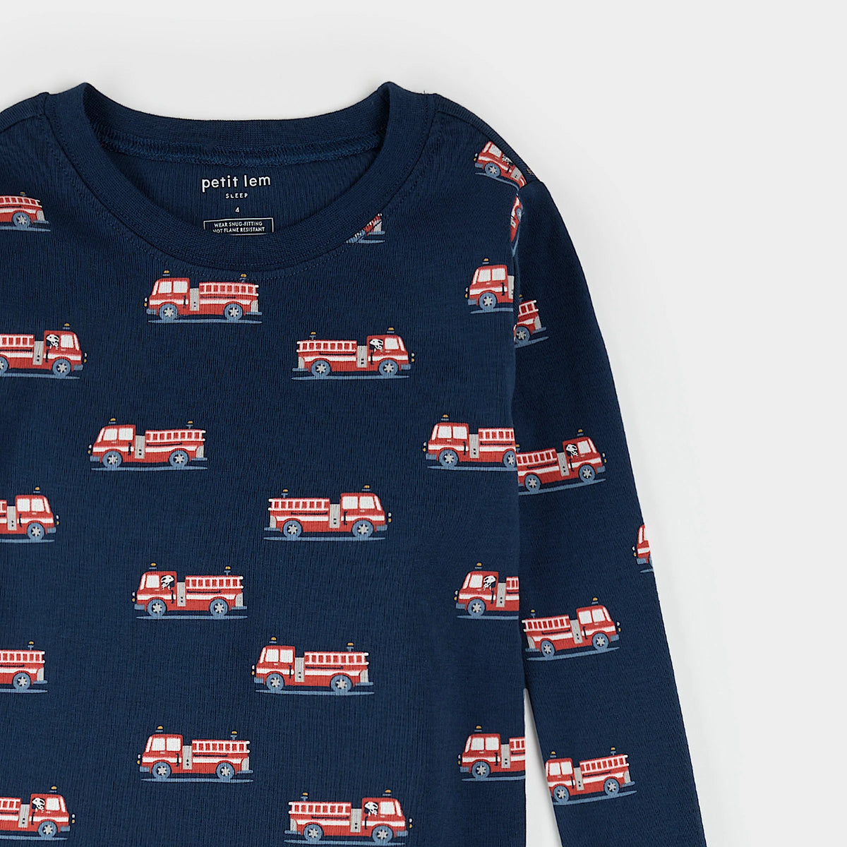 Fire Truck Print PJ Set