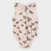 Monarch Print Bubble Romper