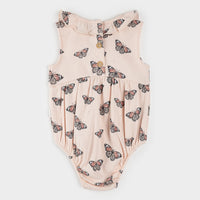 Monarch Print Bubble Romper