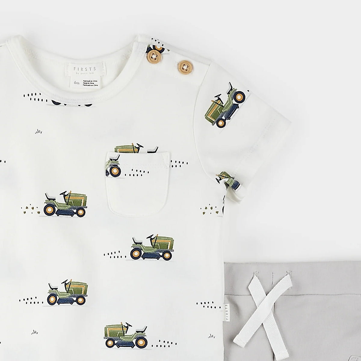 Lawnmower Print Short Set