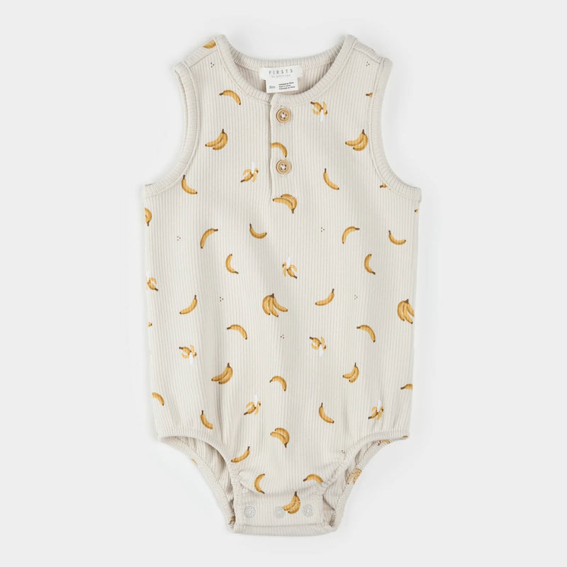 Banana Print Romper