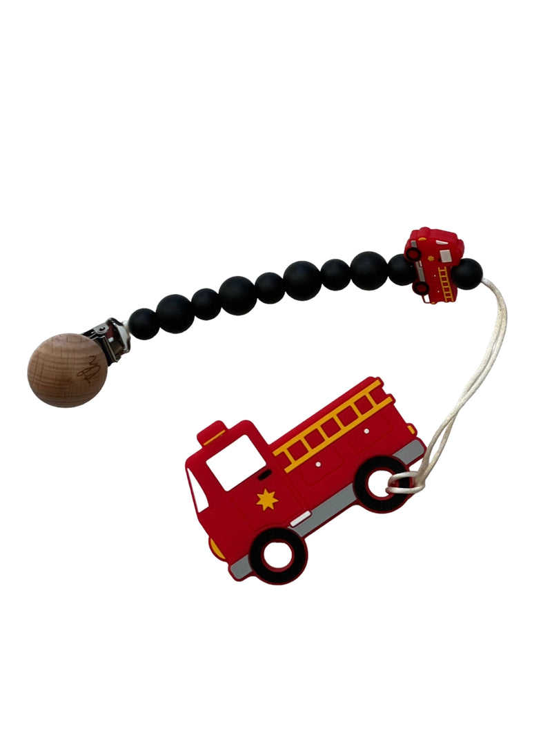 Teether & Clip Bundle | Fire Truck
