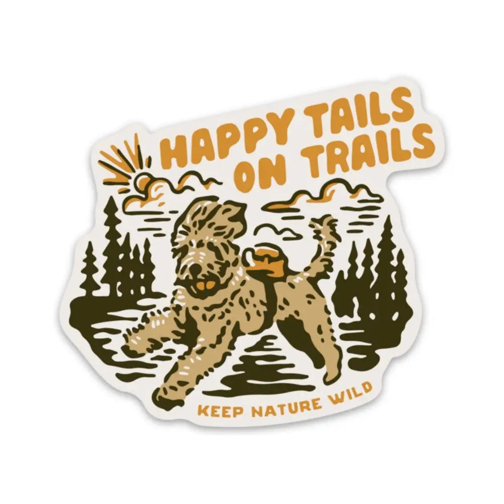 Happy Tails On Trails | Sticker