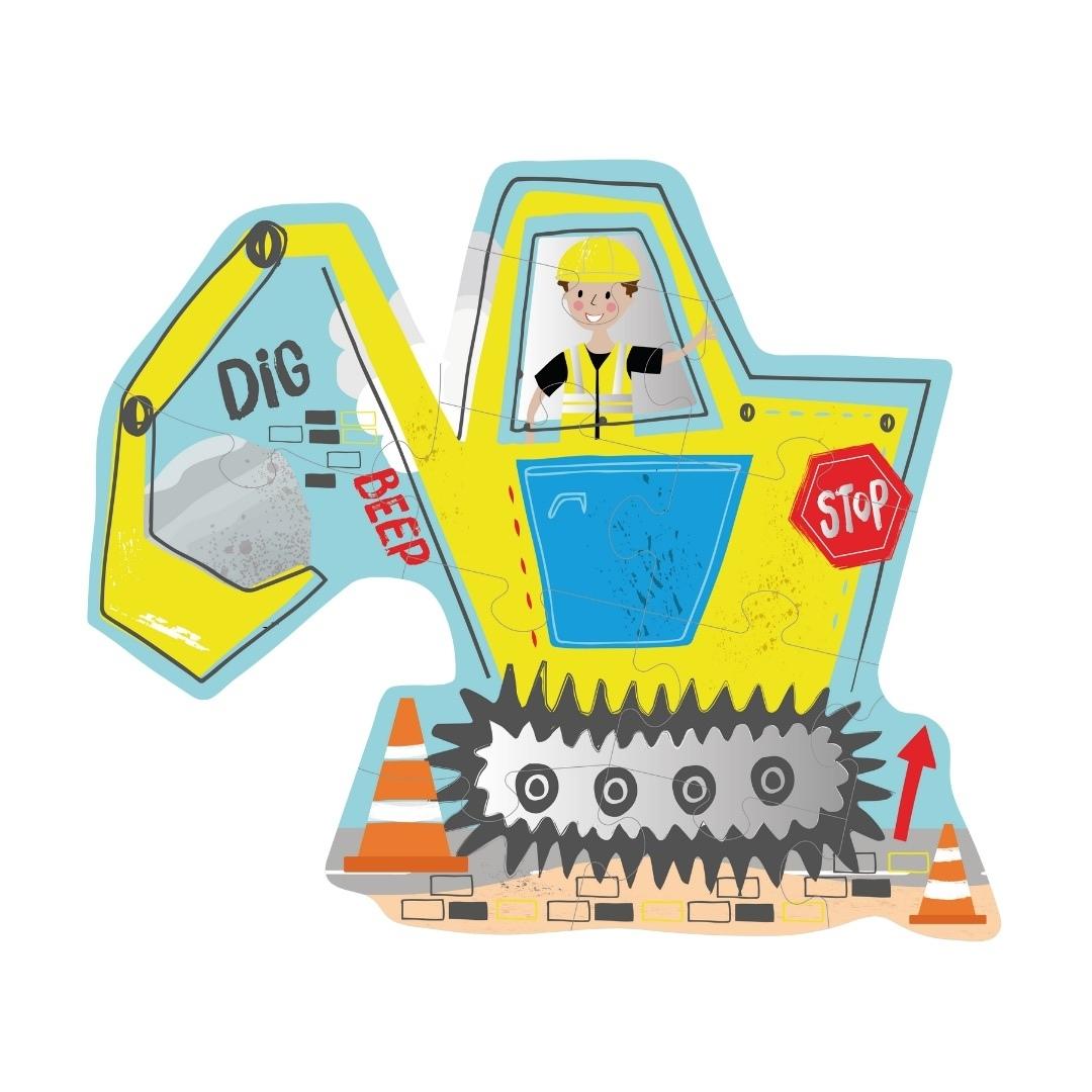 Digger 12pc Shaped Jigsaw
