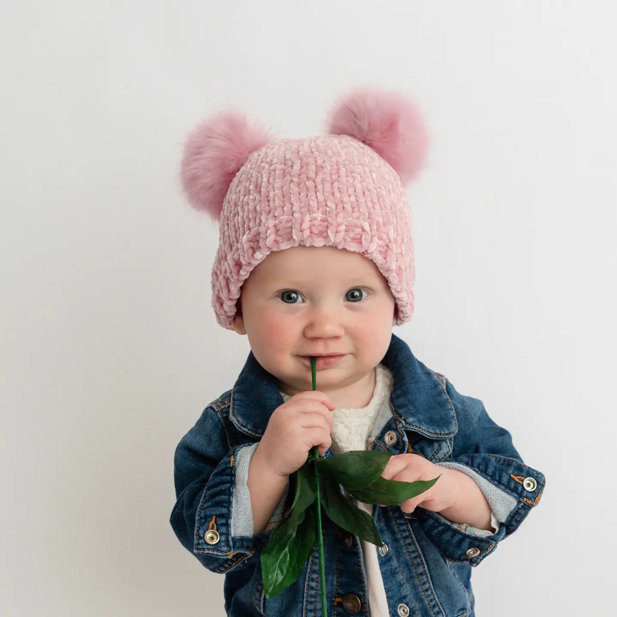 Rosy Chenille Beanie