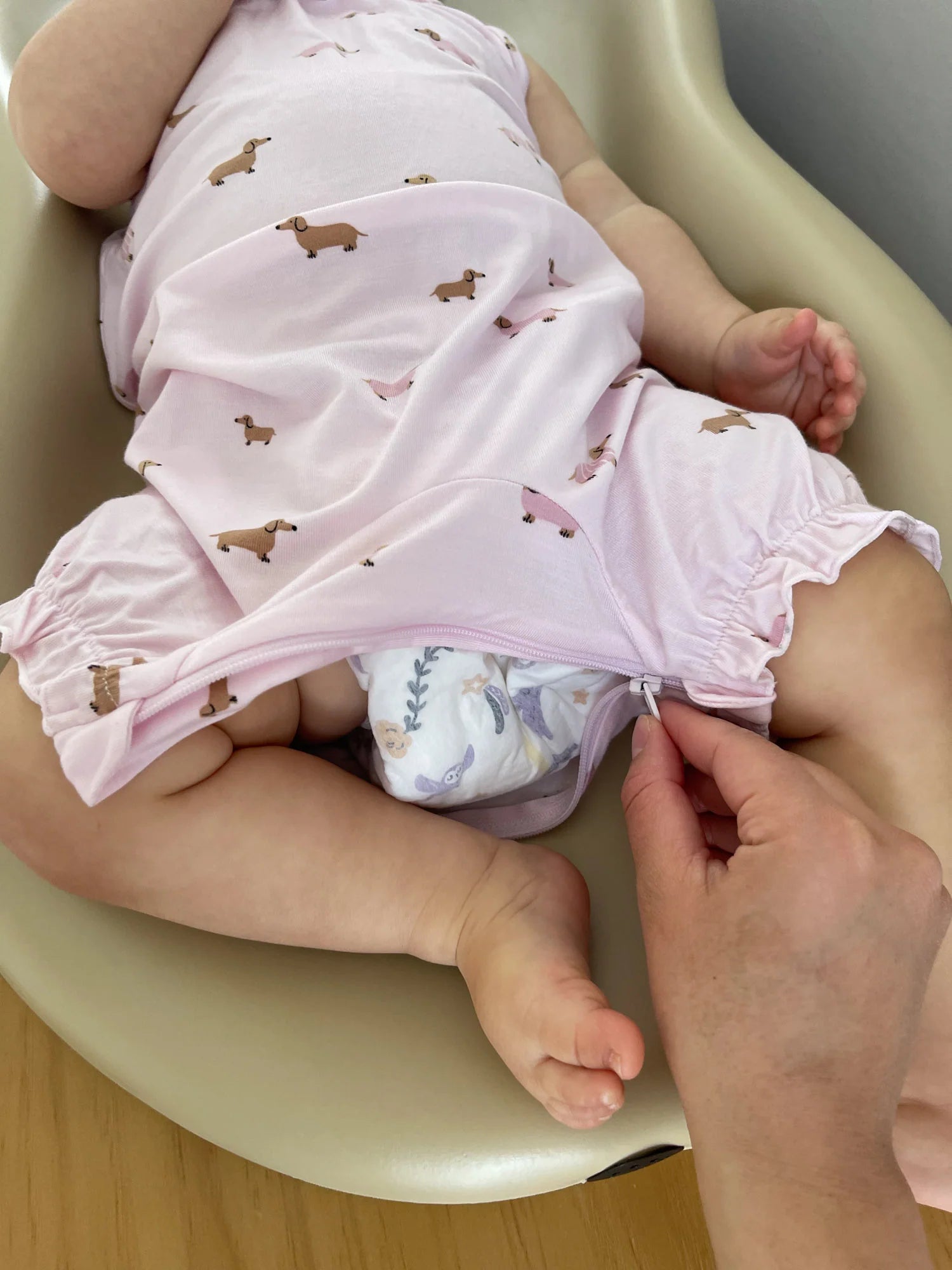 Bubble Romper | Girl Dog