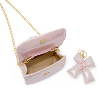 Shiny Quilted Fluffy Bow Handbag