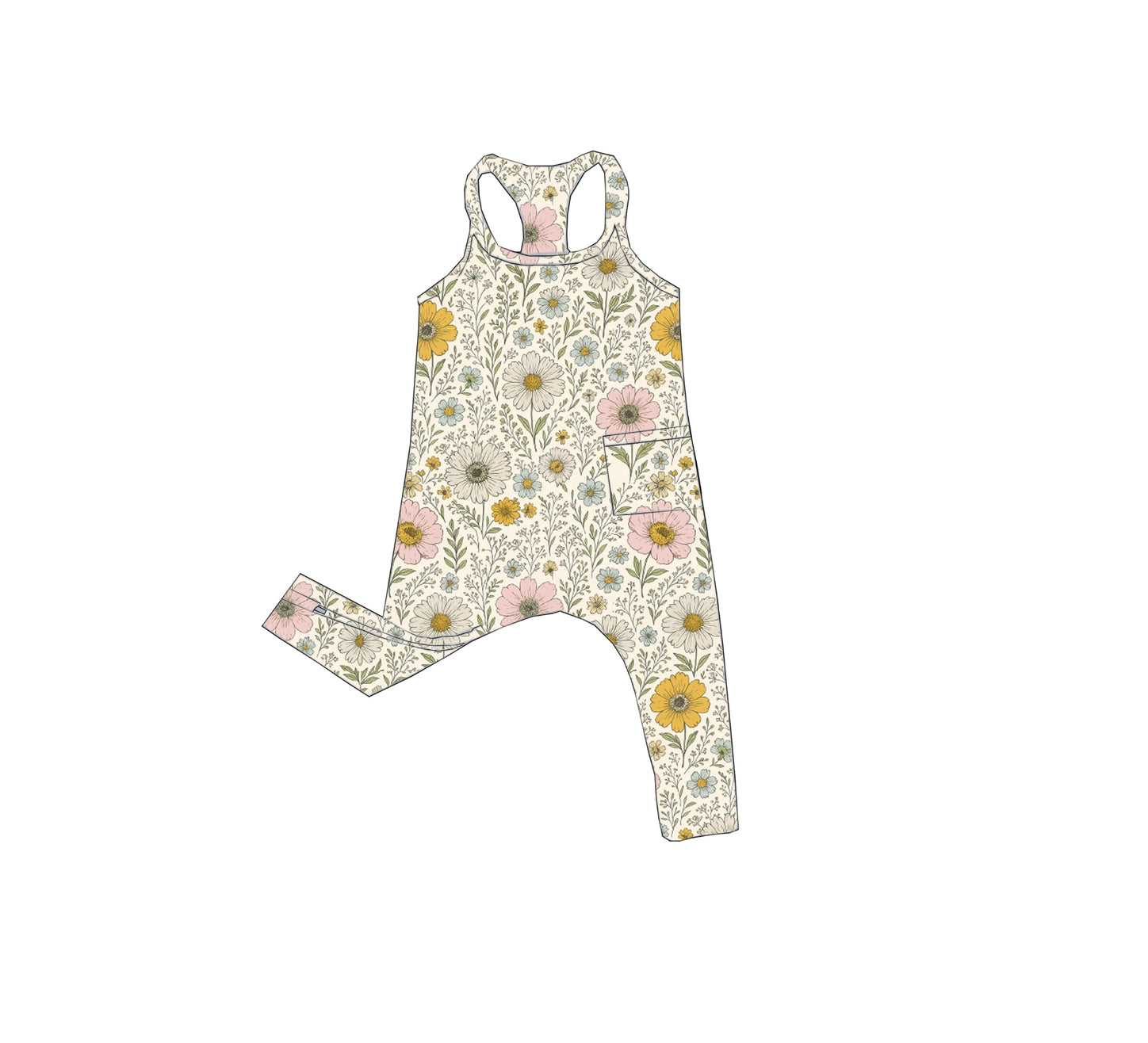 Cotton Tank Romper | Wildflower