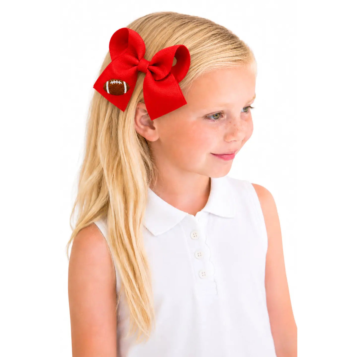 Football Hair Bow