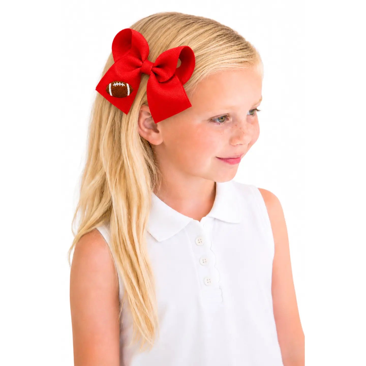 Football Hair Bow