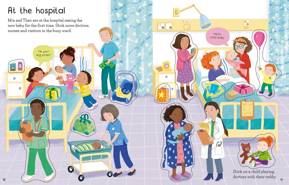 First Sticker Book the New Baby