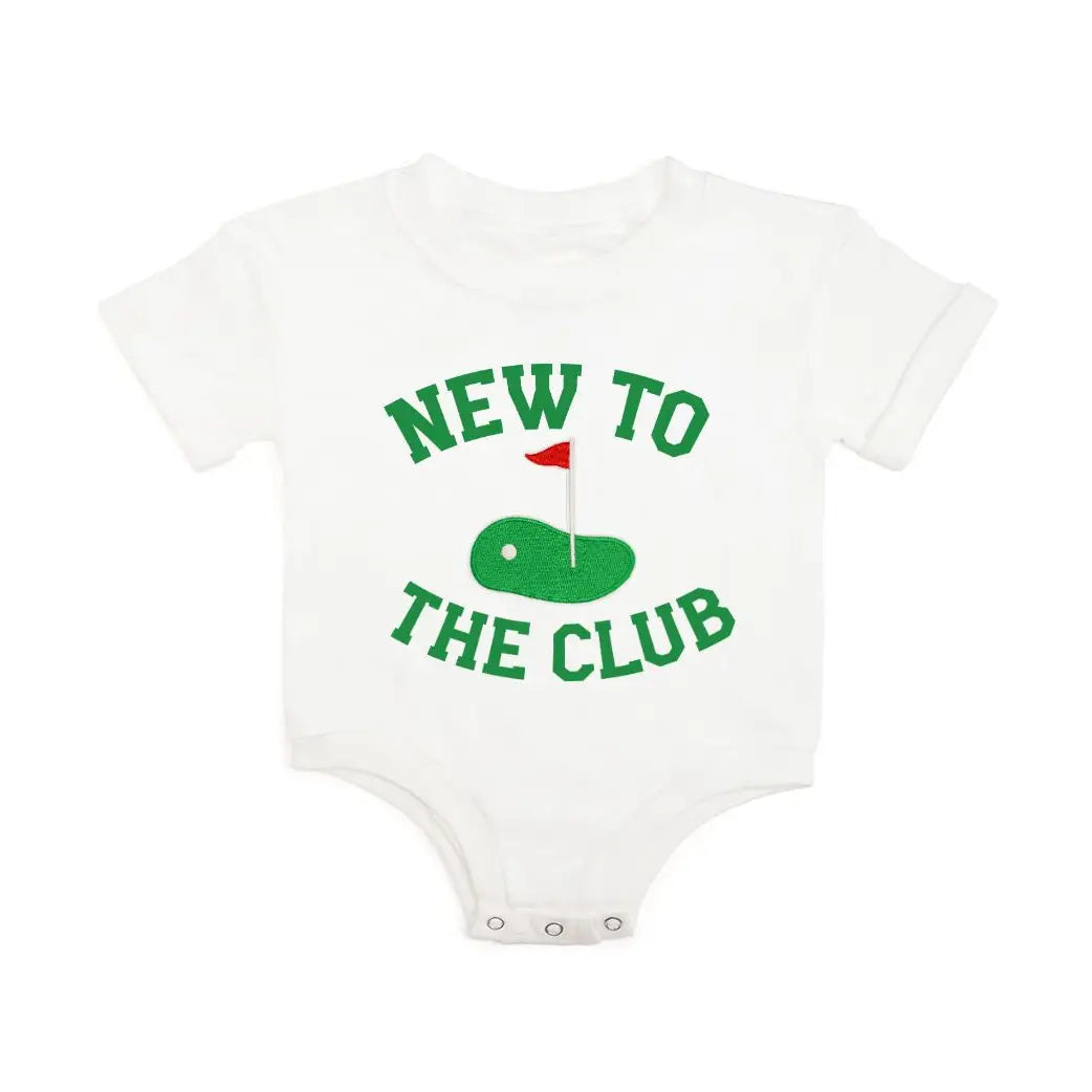 New To the Club Patch Romper