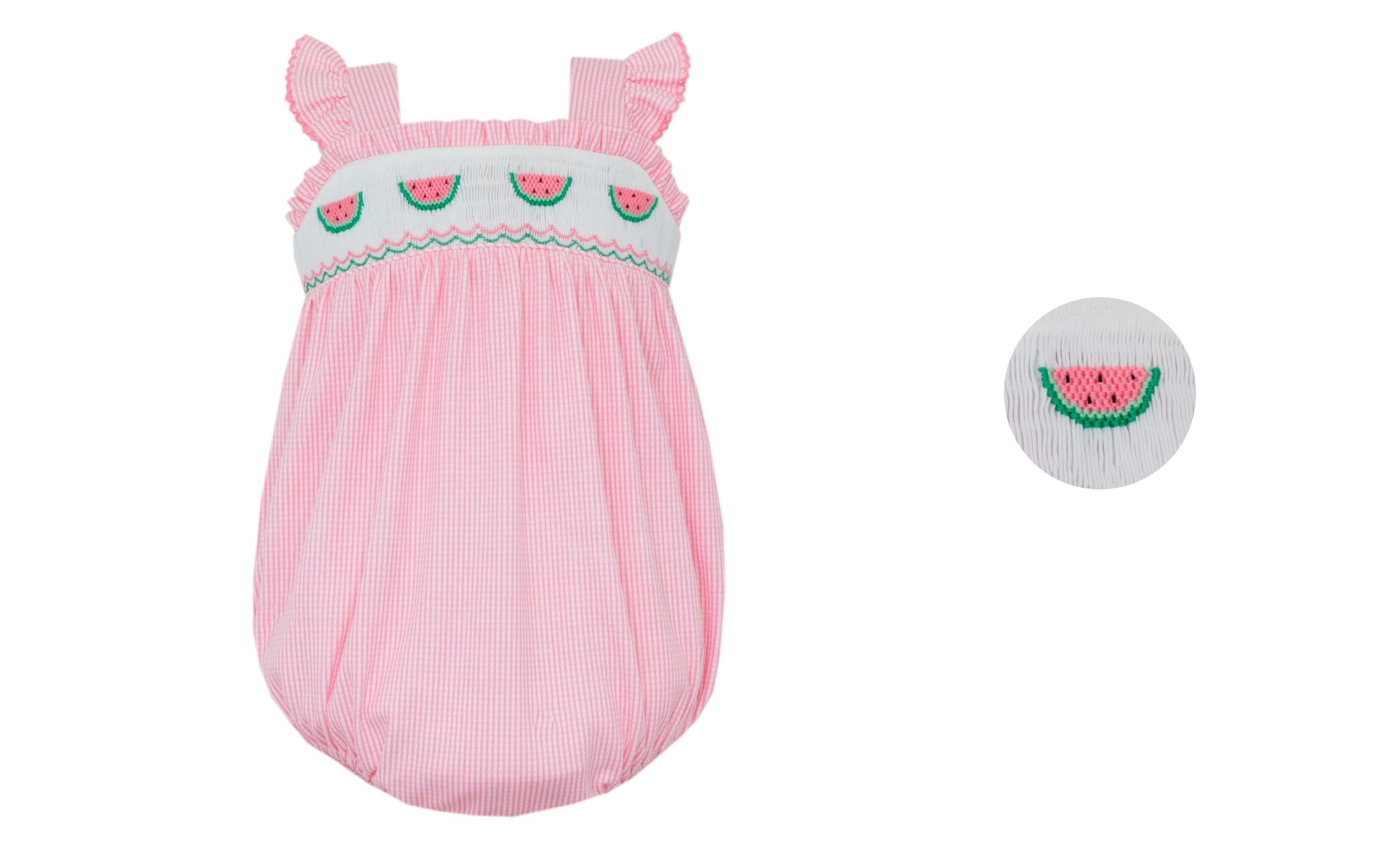 Watermelons - Pink knit check sunbubble