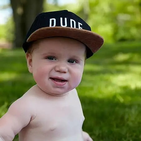 Flat Brim Trucker Hat - Dude