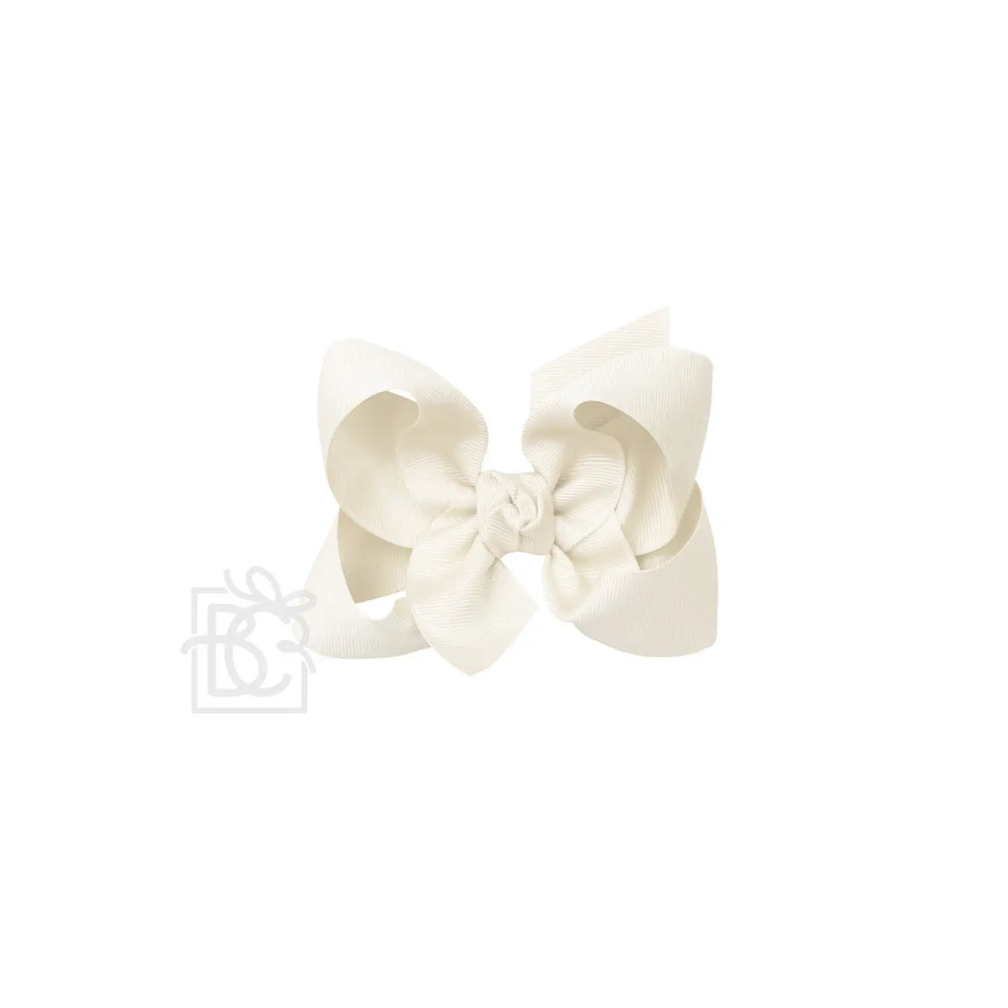 4.5" Signature Grosgrain Bow | Antique White