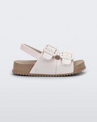 Cozy Sandal | Brown\ White