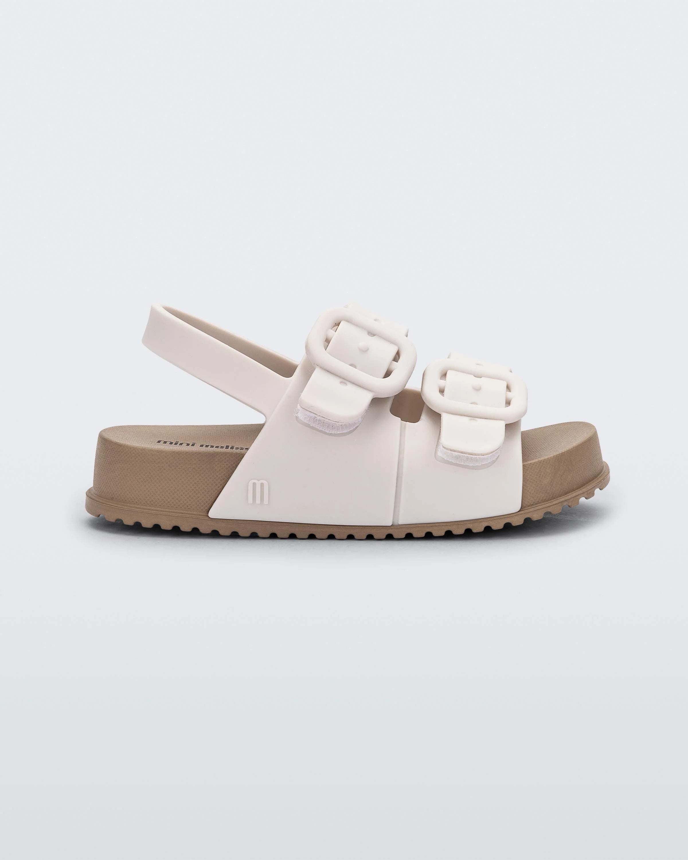 Cozy Sandal | Brown\ White