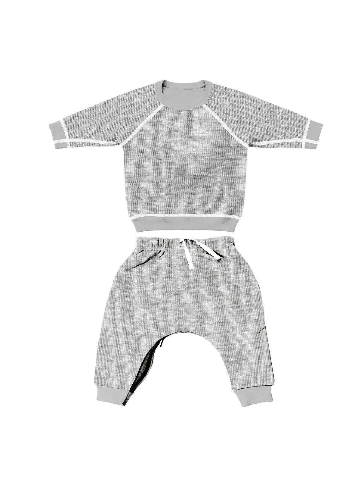 Fleece Sweatsuit || heather grey