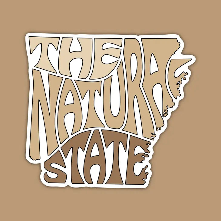 Arkansas Sticker - The Natural State (Neutral)