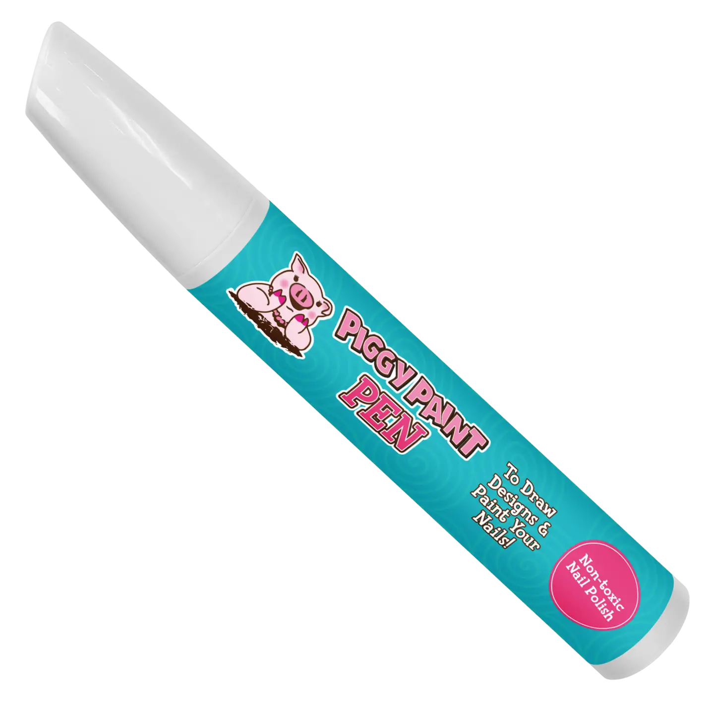 Twirly Teal Piggy Paint Pen Non-Toxic Nail Polish