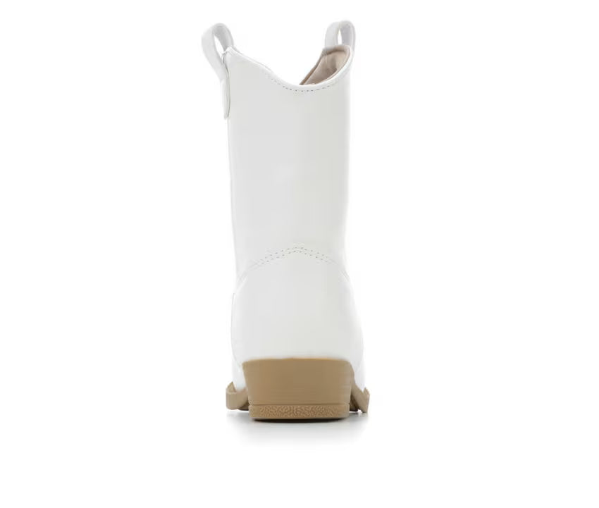 White Western Boot