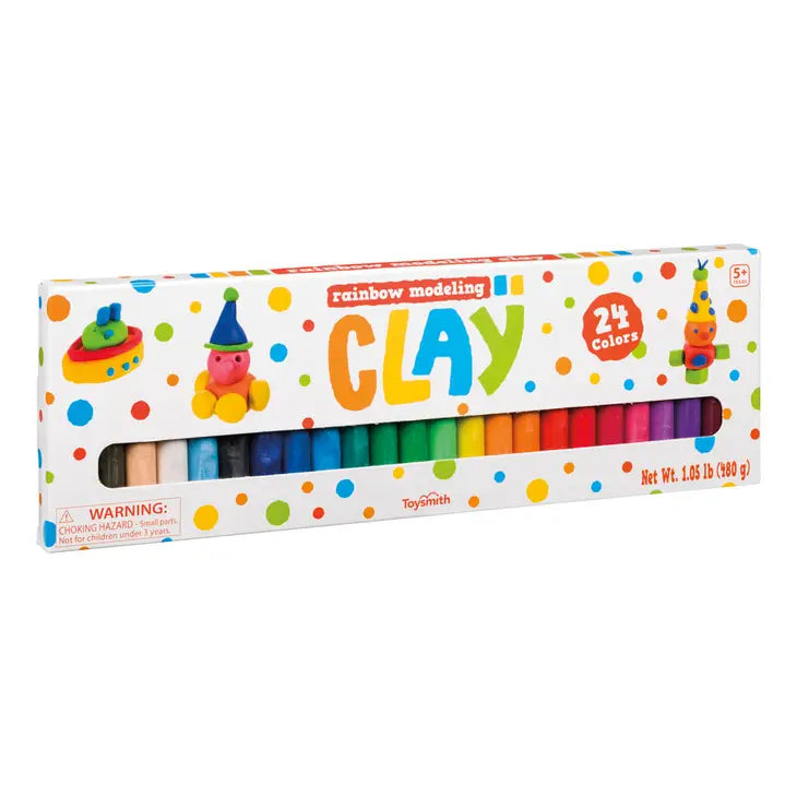 Toysmith Rainbow Clay, 24 Different Colors