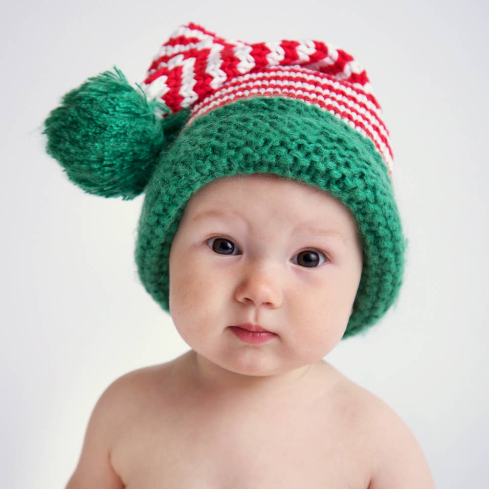 Candy Stripe Stocking Hat - 0-6 Months