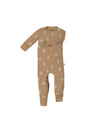 Waffle Convertible Pajamas - Boho Leaves
