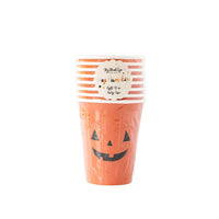 Hey Pumpkin Pumpkin Paper Party Cups - Set of 8