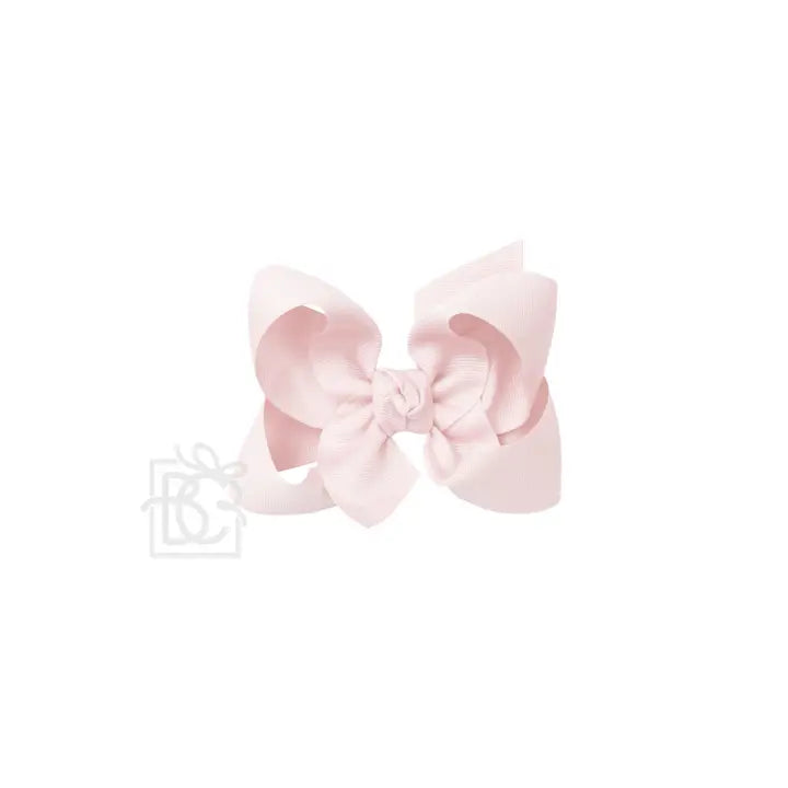 4.5" Signature Grosgrain Bow | Powder Pink