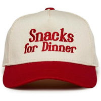 Snacks For Dinner- Red/Beige