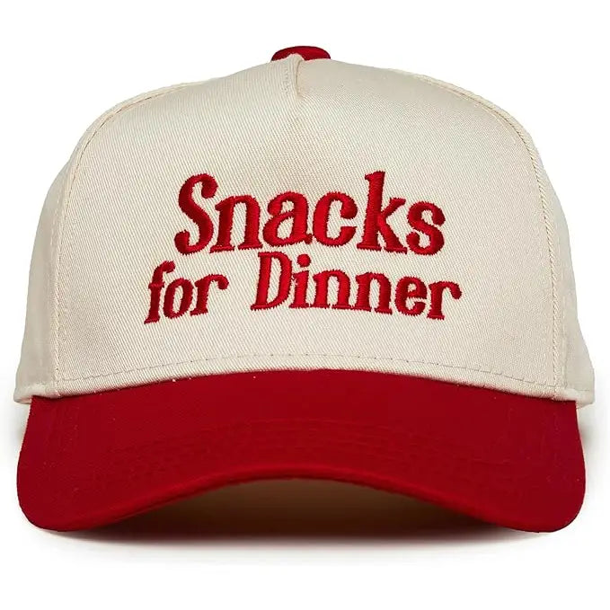 Snacks For Dinner- Red/Beige