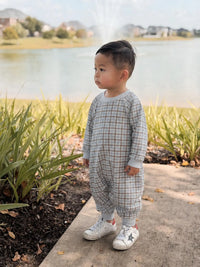 Fleece Jumpsuit || Plaid