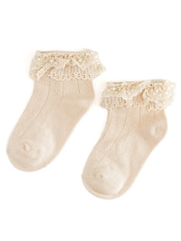 Lace Bobby Socks - Vanilla