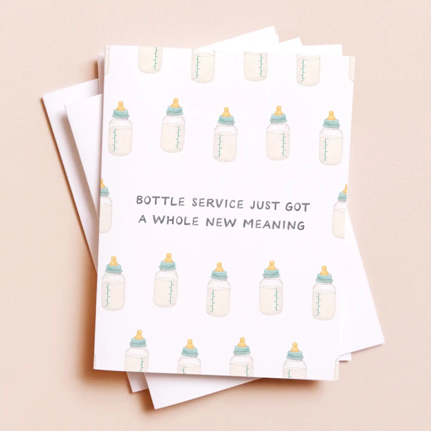 Bottle Service Baby Card