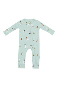 Zippered Romper - Golf