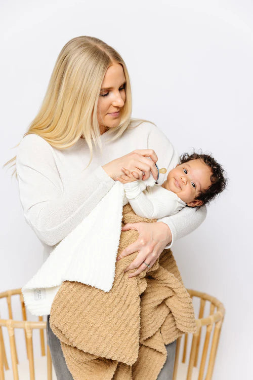 Chenille Lovey - White