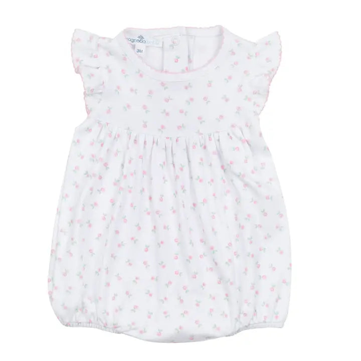 Juliette's Classics Pink Printed Flutters Bubble