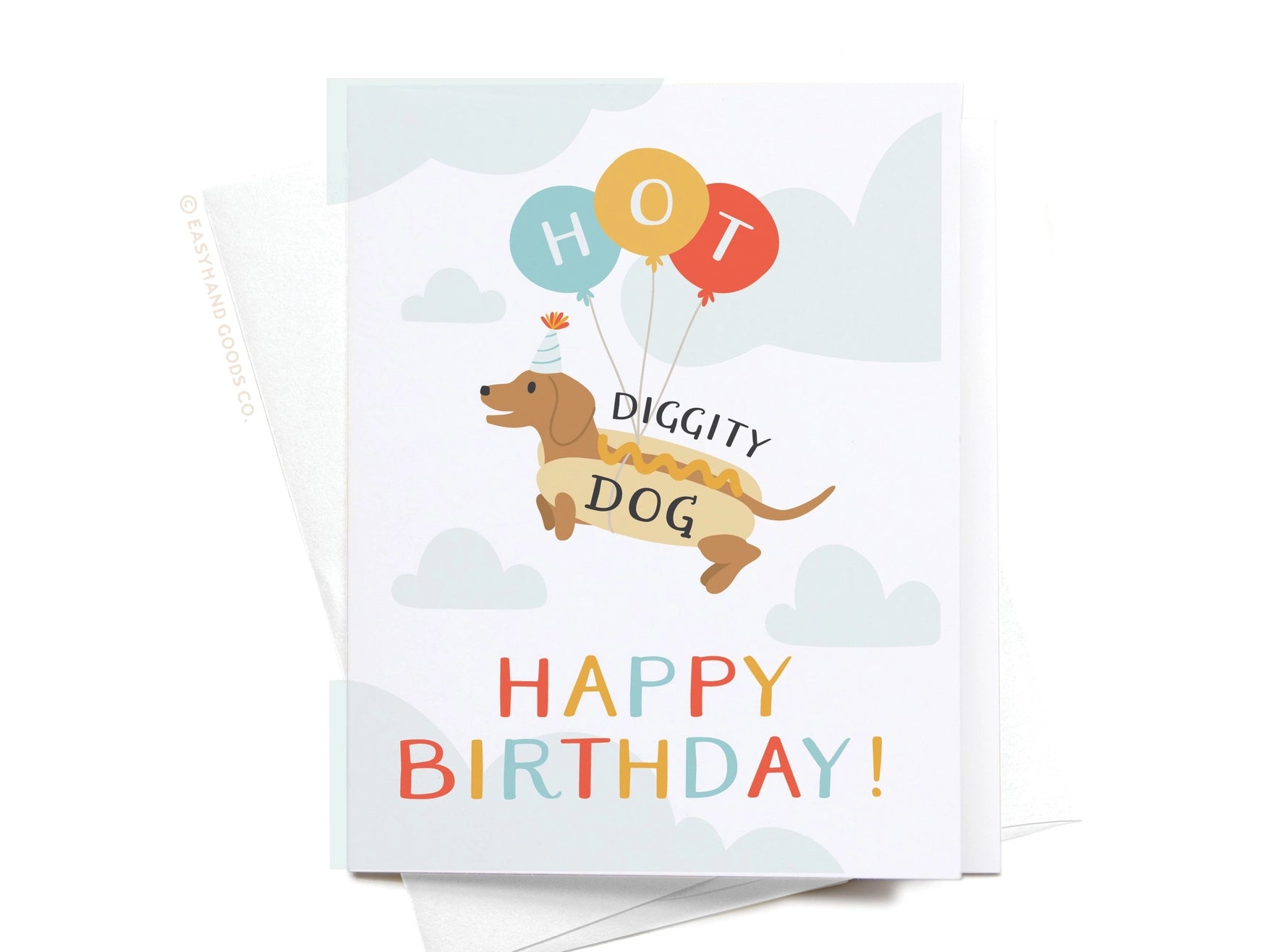 Hot Diggity Dog Greeting Card
