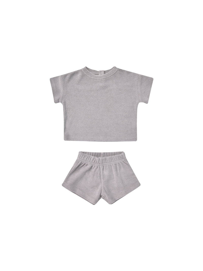 Terry Tee + Shorts Set | Periwinkle