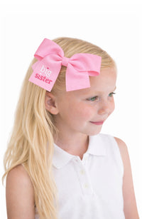 Big Sister Hair Bow | Pink