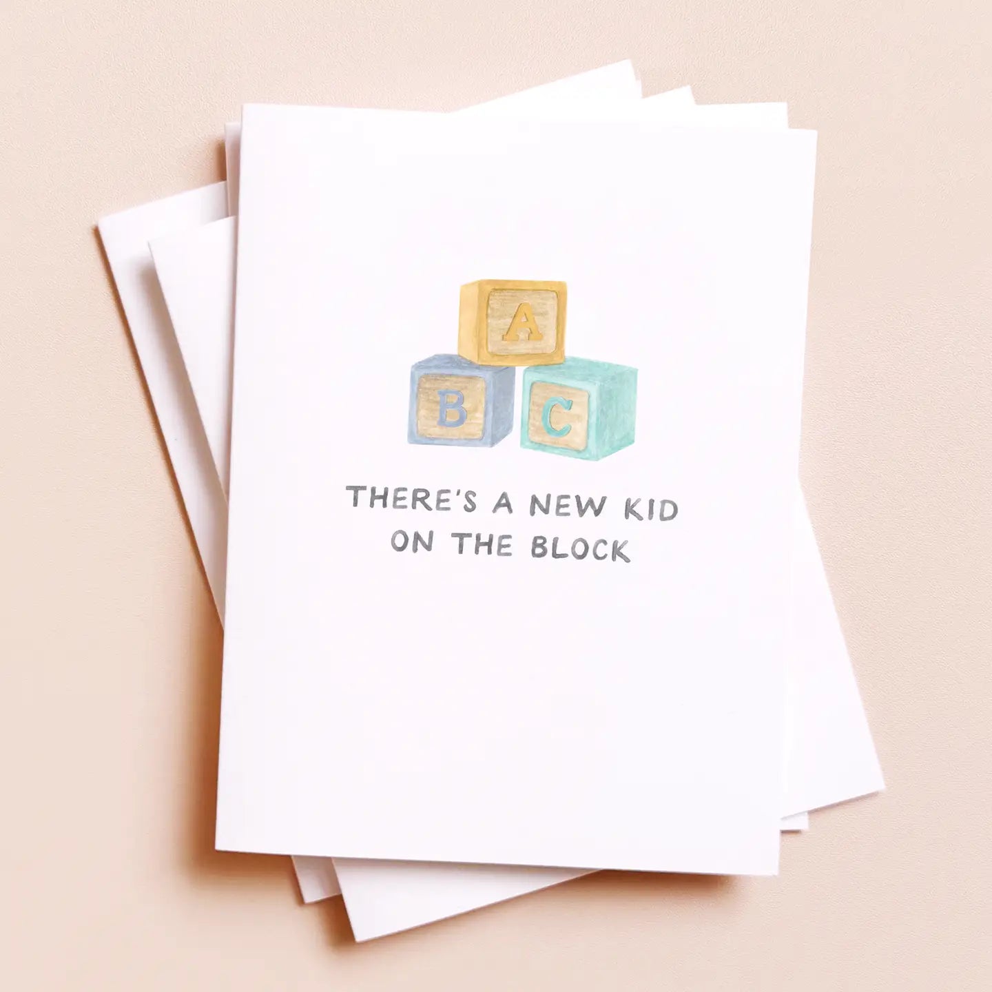 New Kid On the Block Baby Card