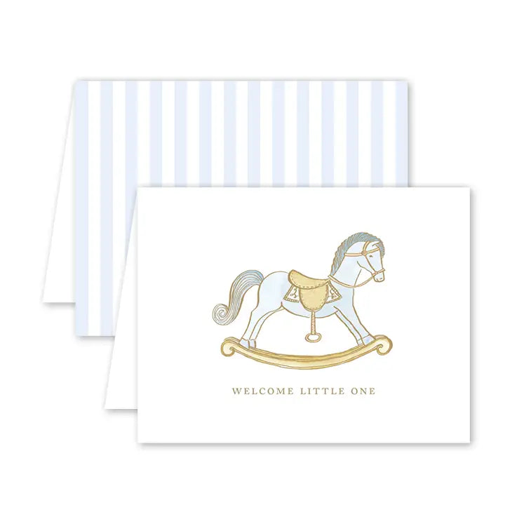 Petit Jouet Cheval Bleu Baby