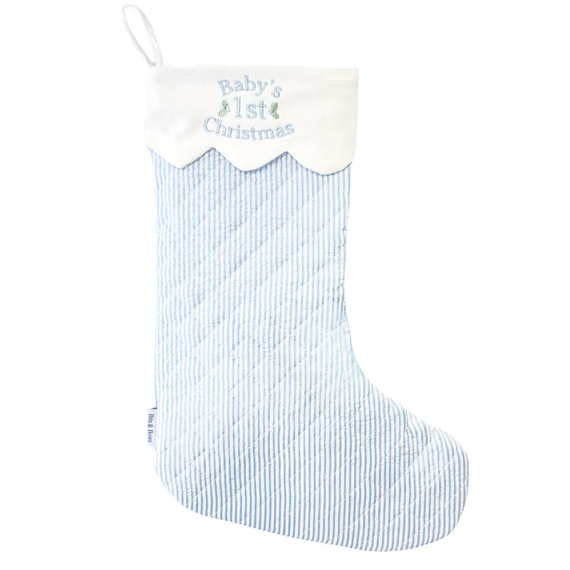 Baby's 1st Christmas Stocking | Blue